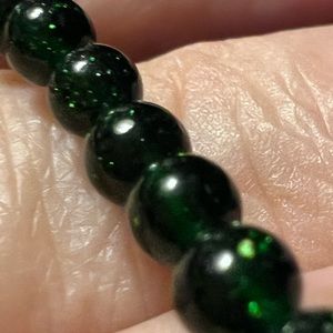 4mm Green Sandstone bracelet